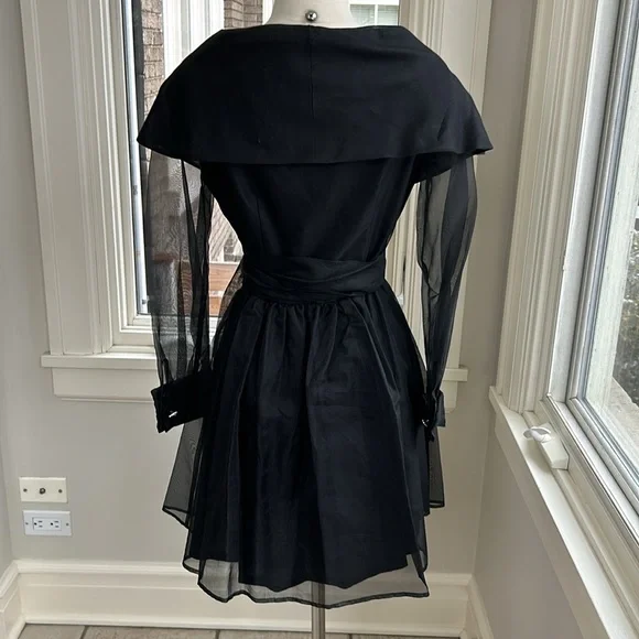 Vintage silk abs evening dress size 8 - Picture 3 of 13